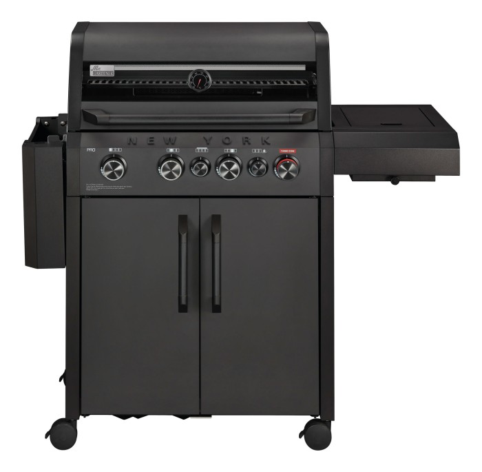Mr. Gardener Gasgrill New York Pro, 4 Brenner, Sear-Brenner, matt graphit, 8748